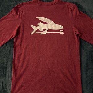 Patagonia Long-Sleeved Flying Fish Logo T-Shirt